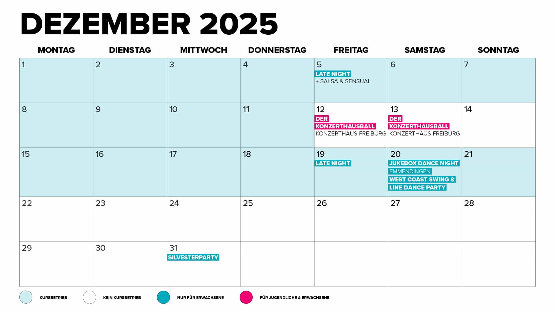 Kurs- & Eventkalender - 2